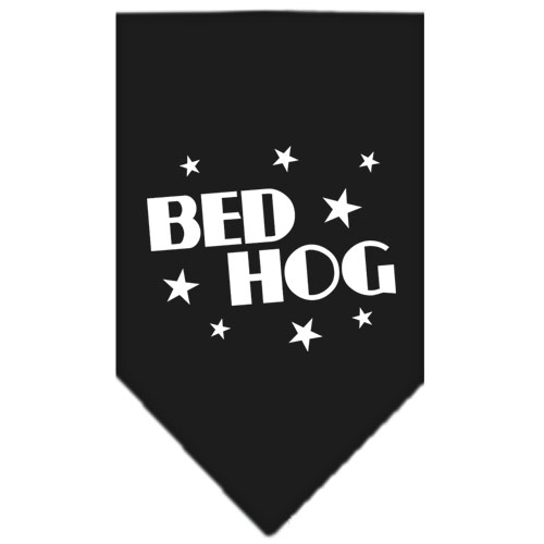 Bed Hog Screen Print Bandana Black Large